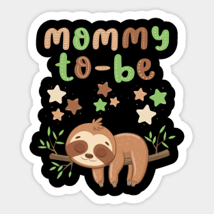 Mommy to be Baby shower Hello little One Sweet little sleeping sloth cute baby outfit Sticker